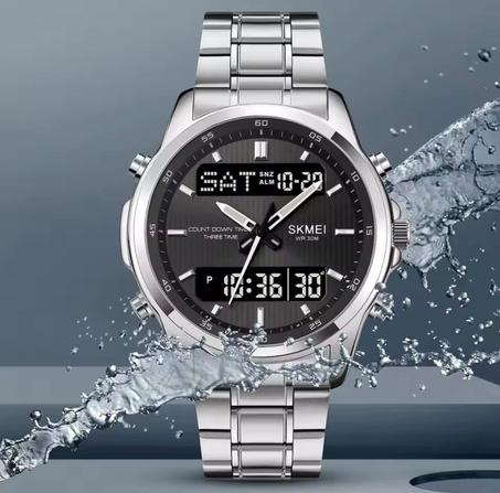 أناقتك بين يديك: ساعة SKMEI الفاخرة ذات العرض المزدوج – اختر لونك، واتمكن من وقتك!