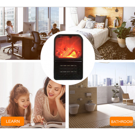 مدفئة كهربائية دكية بميزة التحكم عن بعد