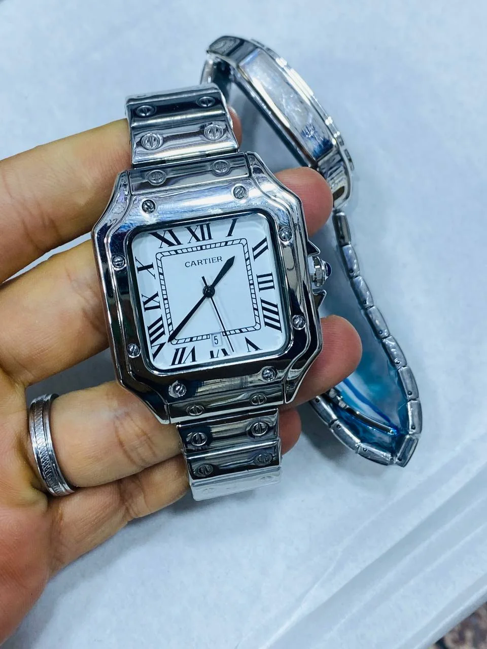 CARTIER SANTOS BLANC HOMMES