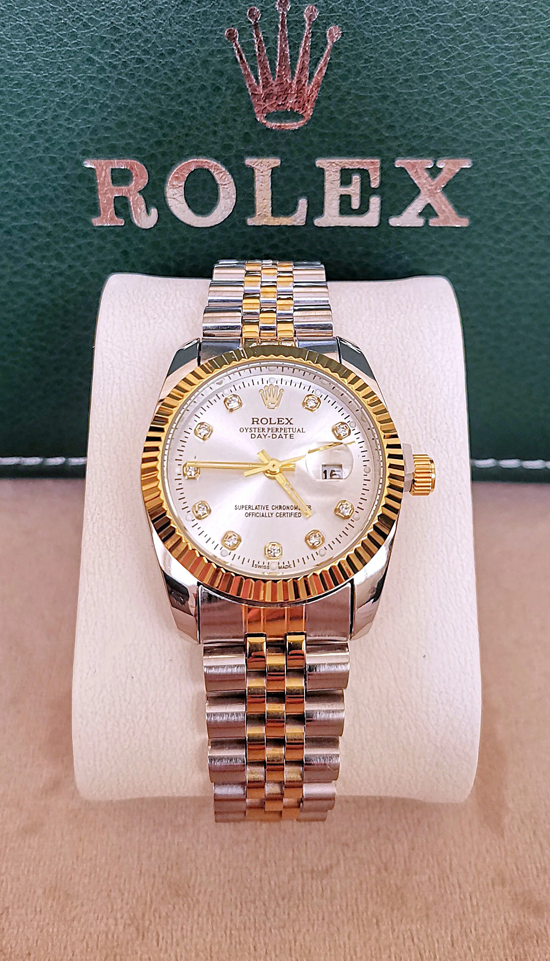 ROLEX DATEJUSTE GRIS/OR FEMMES