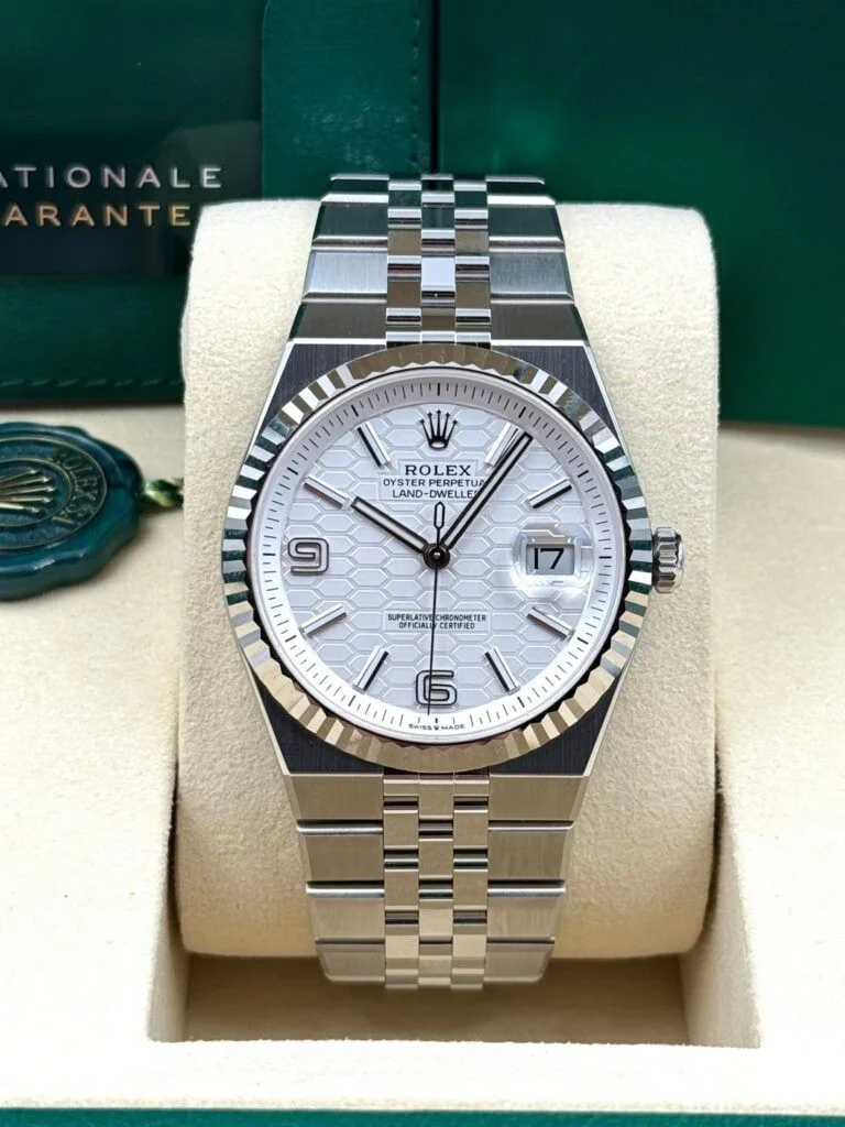 ROLEX LAND WELLER WHITE HOMMES
