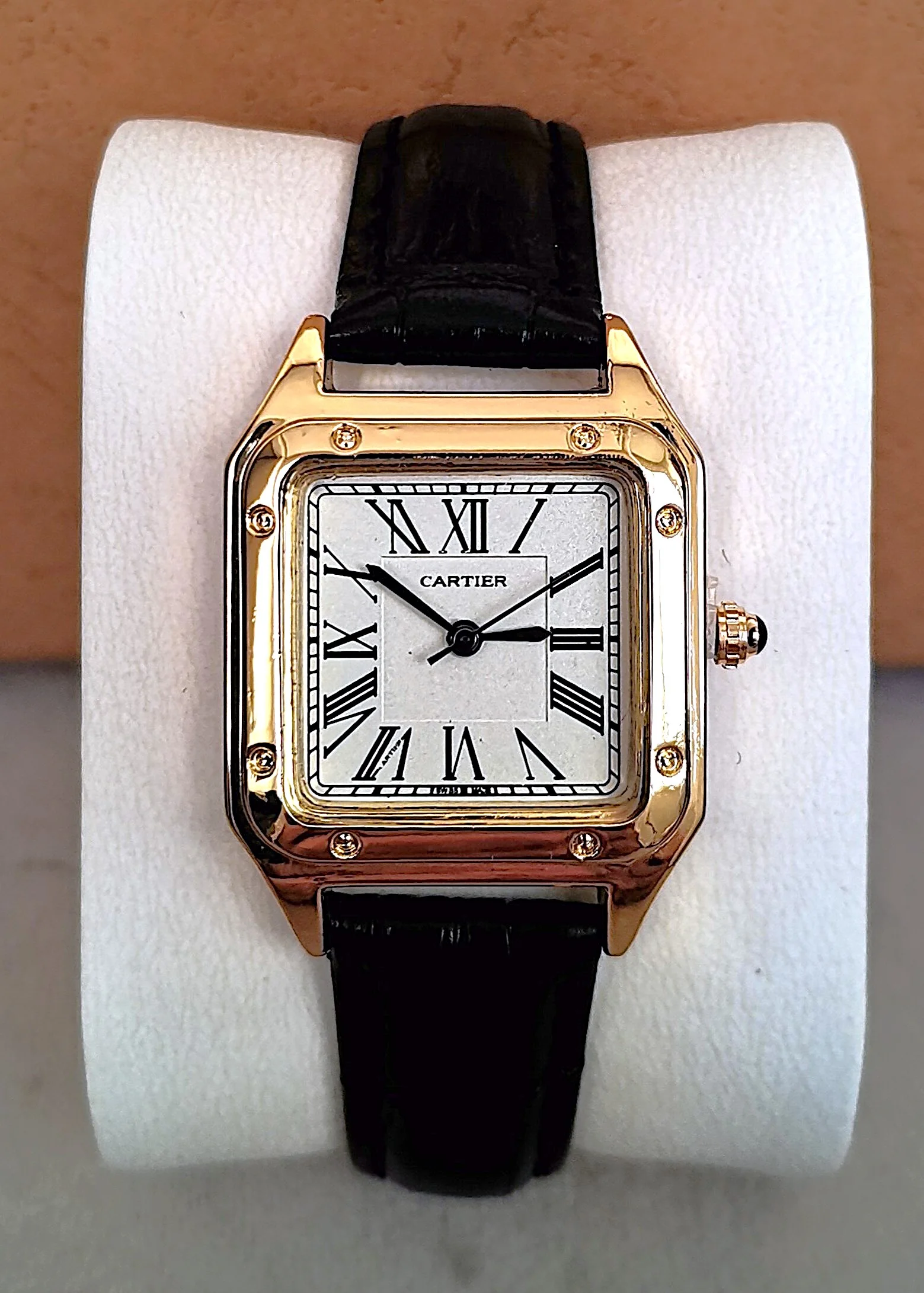 CARTIER SANTOS DUMONT OR/NOIR FEMMES