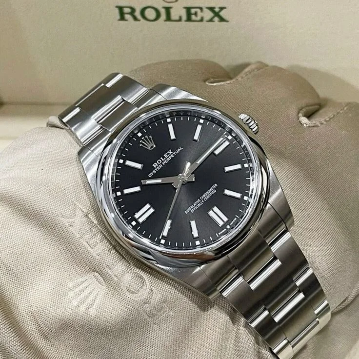 ROLEX OYSTER PERPETUAL NOIR HOMMES