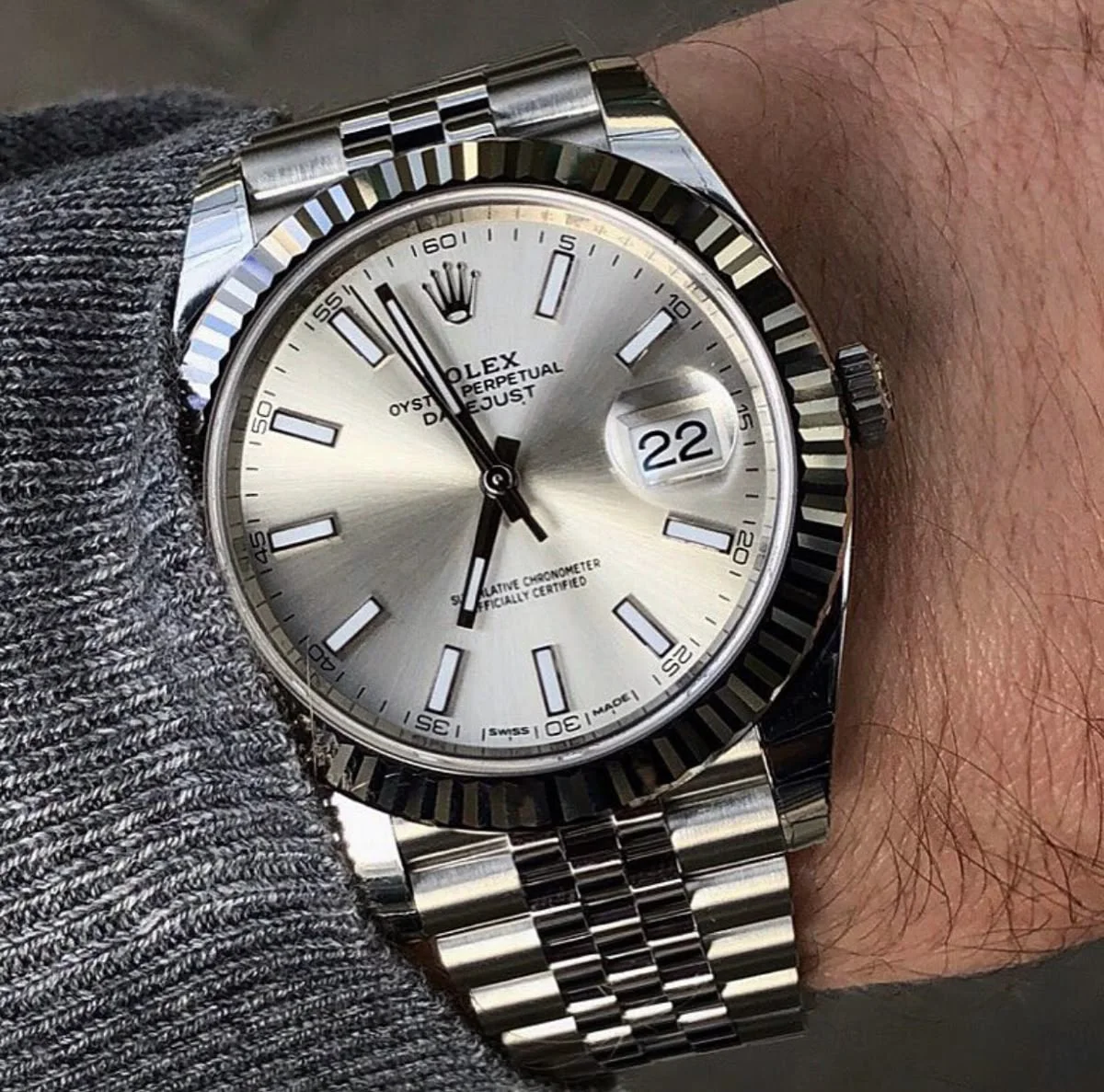 ROLEX DATEJUST GRIS HOMMES