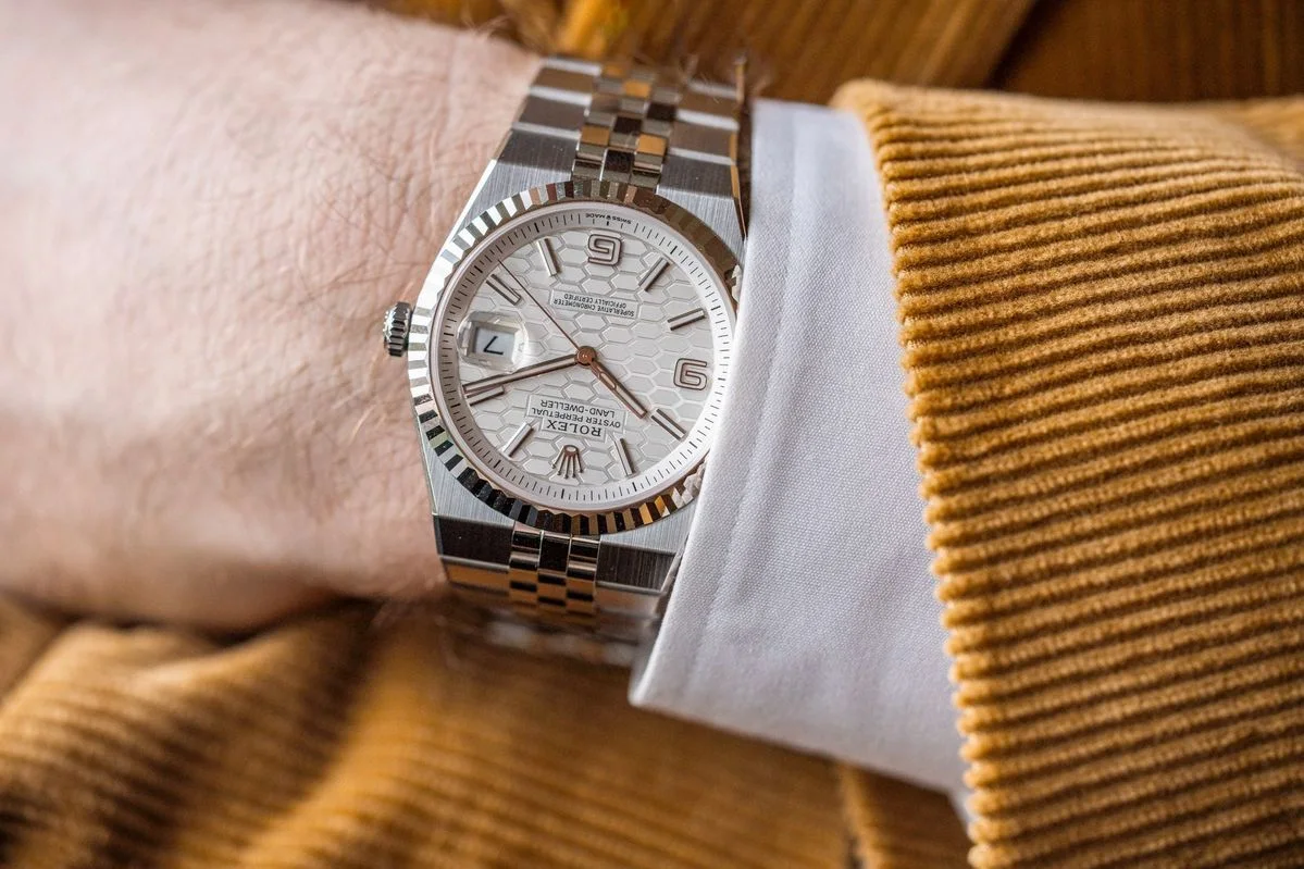 ROLEX LAND WELLER WHITE HOMMES