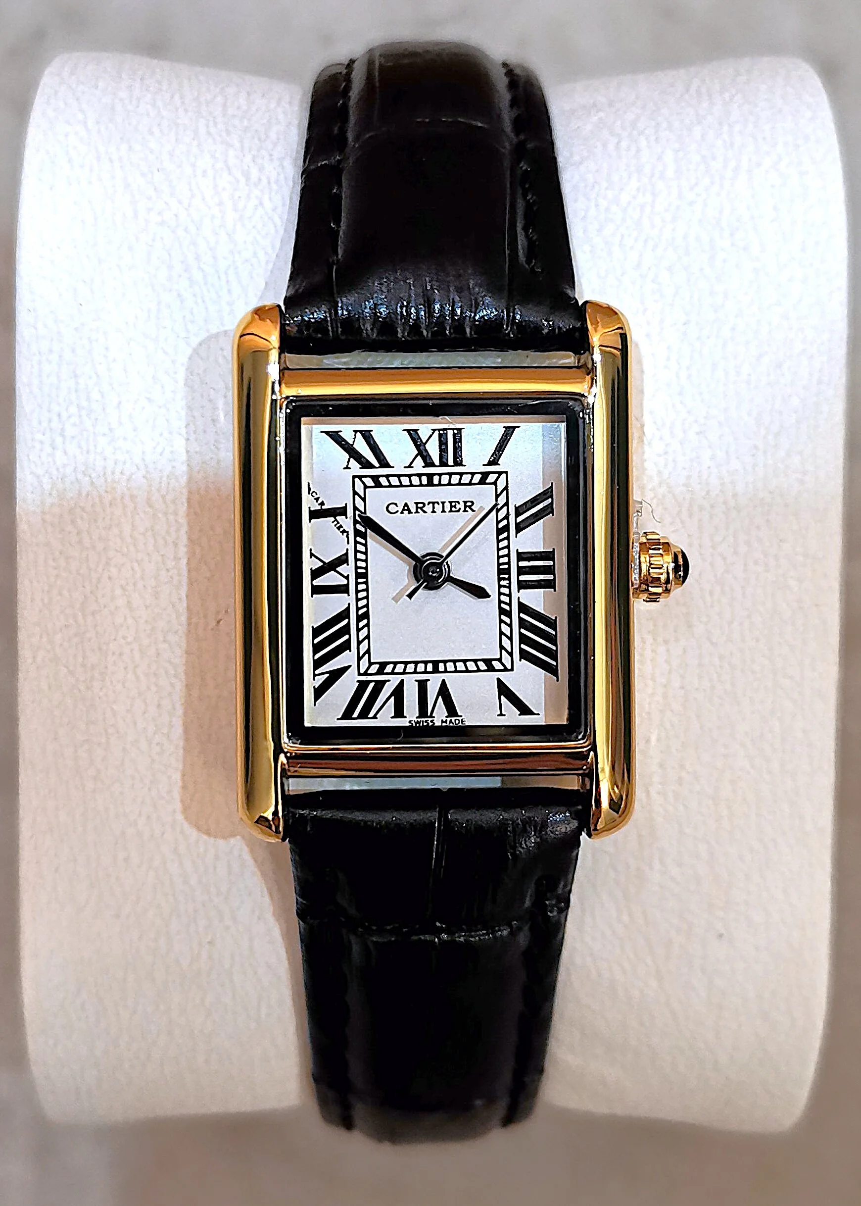 TANK LUIS CARTIER OR/NOIR FEMMES