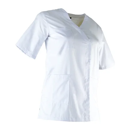 Blouse-de-travail-blanche-pour-femme