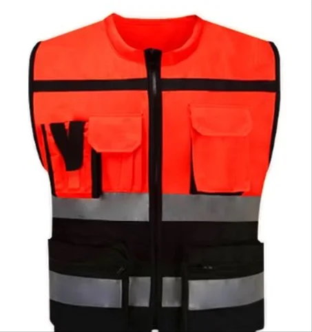 Gilet Fleurissant 3M Noir _ Orange