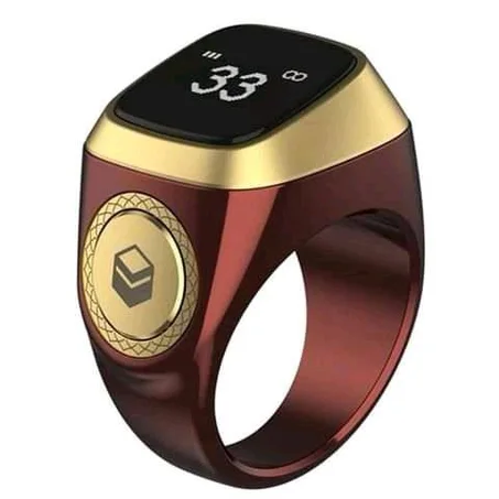 Compteur Intelligent Tasbih Tally - Bague Zikr Étanche avec Rappel de Prière et Vibration