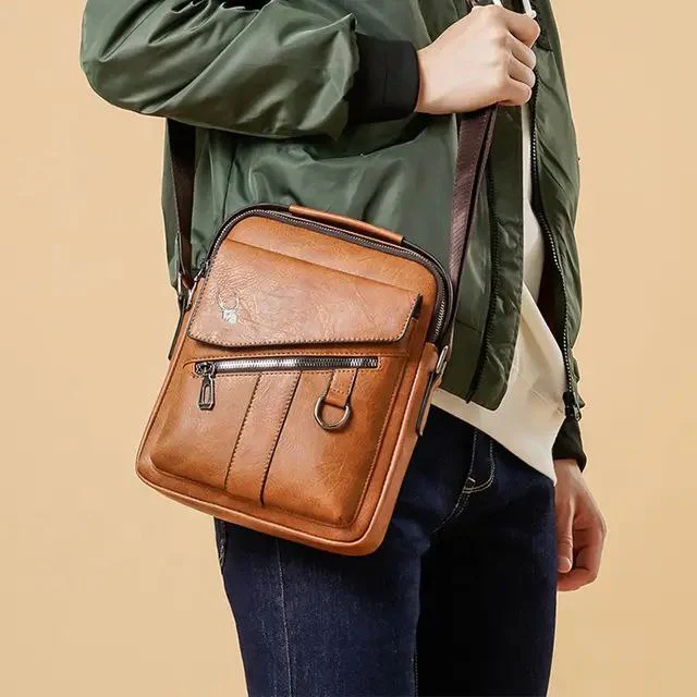 Sac banane de sport pour homme, sac banane multifonctionnel d'extérieur, sac messager en PU, sac banane pour l'équitation