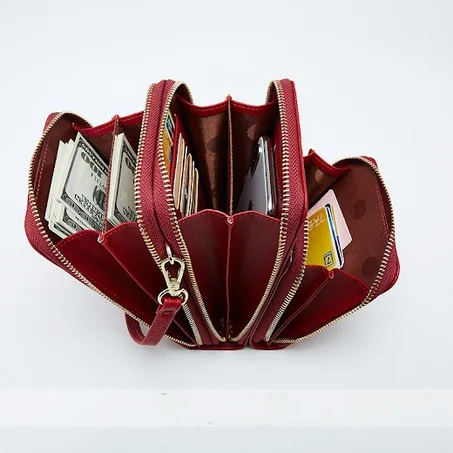 حقيبة كروسبودي للنساء - أحمر عقيقي