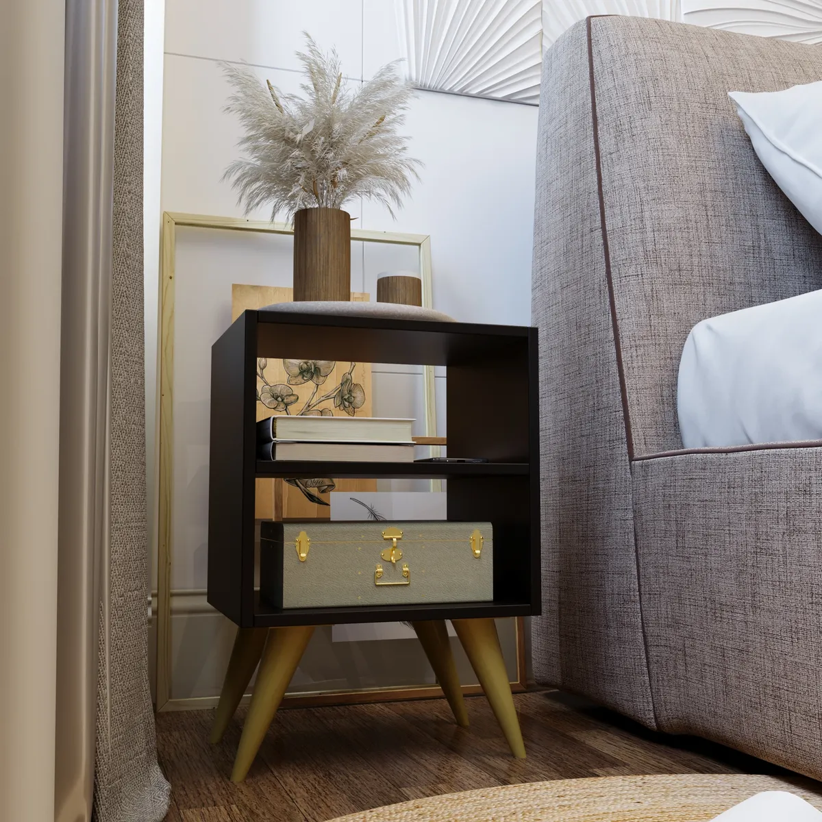 ⭐ طابلة نوم سكندينافية – أناقة بسيطة تزيد من جمال غرفتك