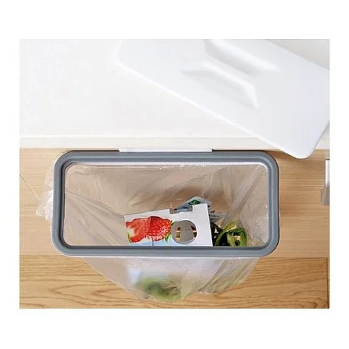 Support Sac Poubelle Avec Couvercle Amovible