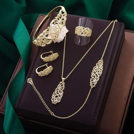 Pack bijoux pour femme en acier inoxydable, 5 pièces