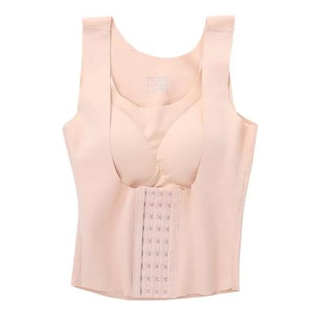 قميص داخلي بتصميم سترة لشد الجسم والخصر وتنحيف البطن