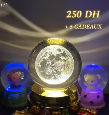 كرة بلورية مضيئة دوارة -Boule de cristal