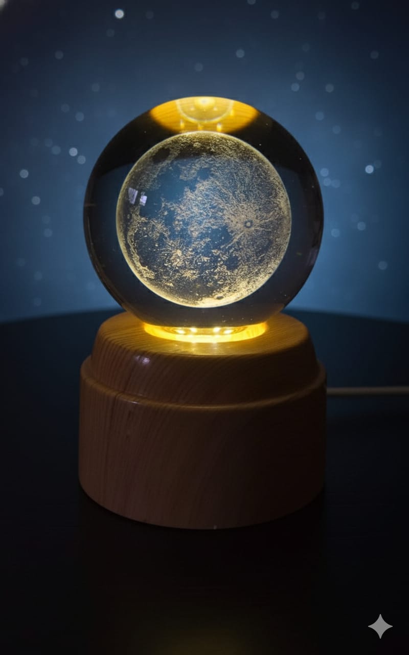 🎁 كرة بلورية مضيئة دوارة (إصدار خاص) 🌌