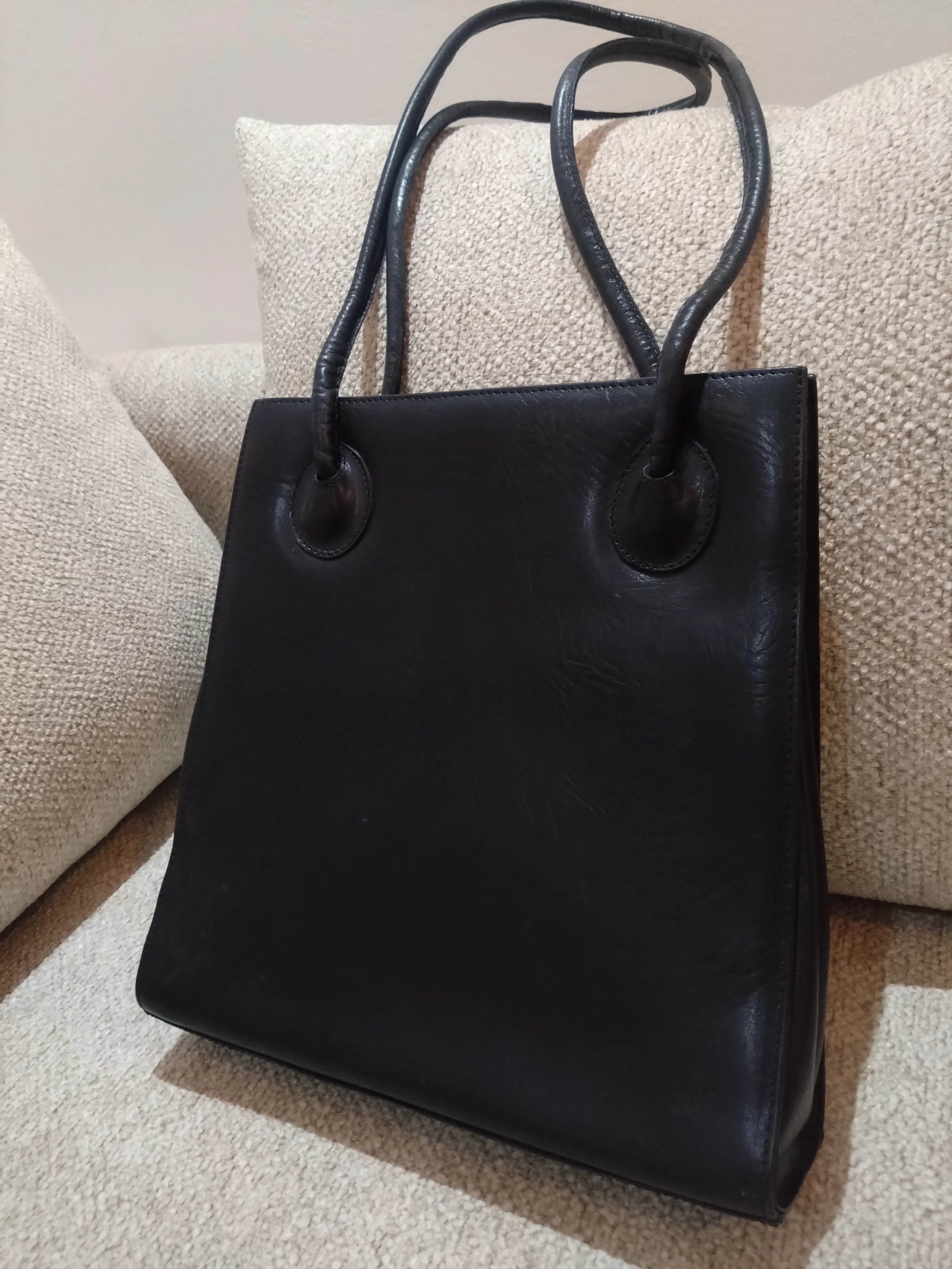 Hermes tot bag vintage cuir