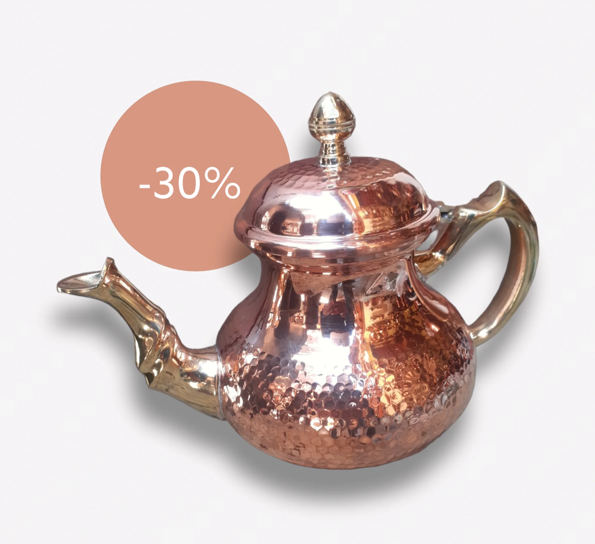 théière moderne en cuivre 500 ml  إبريق شاي نحاسي 500 ملل