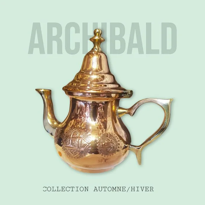 Hand-Engraved Moroccan Copper Tea Pot – Made in Fez 250 mlبراد شاي مغربي من النحاس منقوش يدوي - صنع فاس