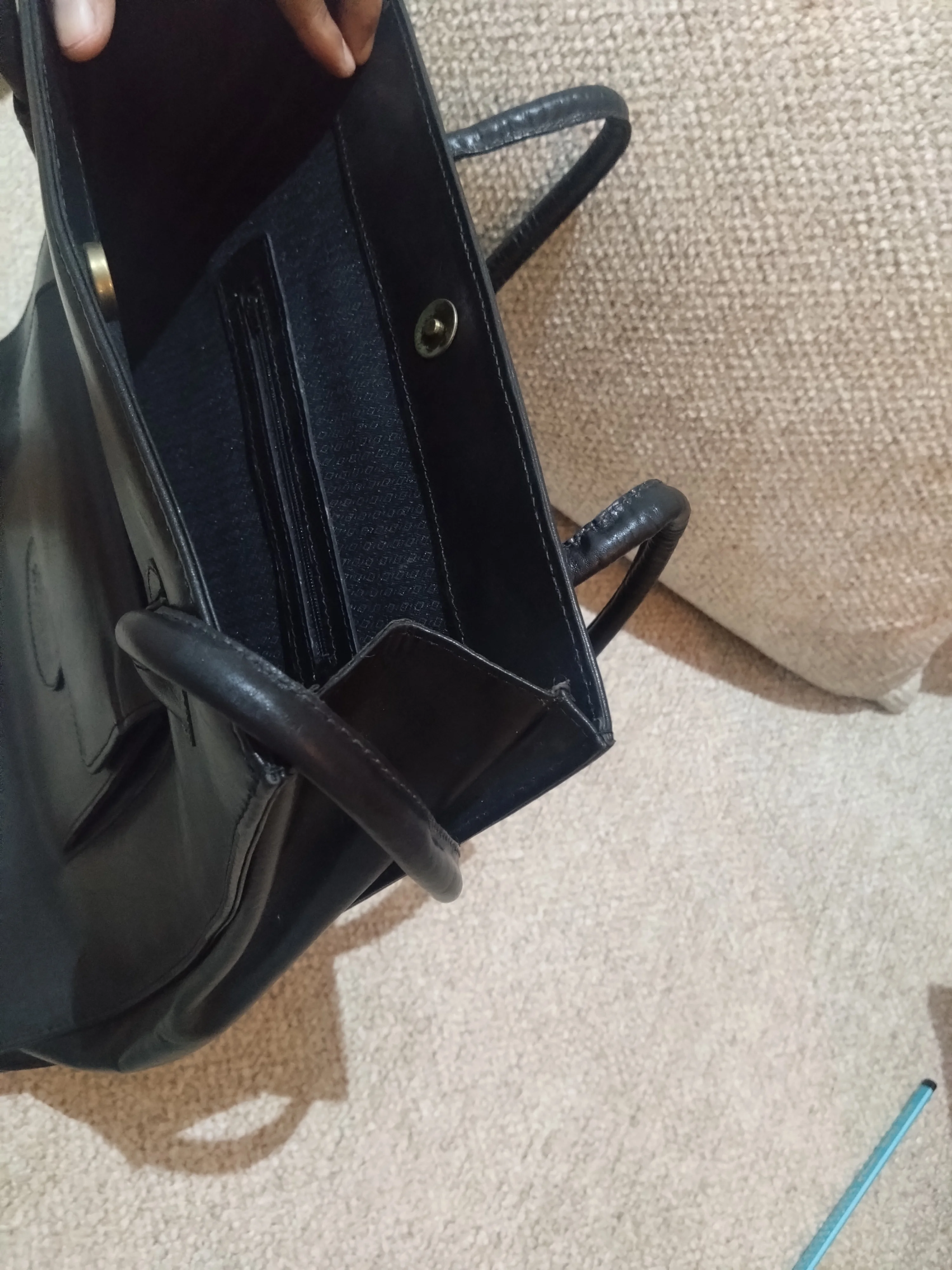 Hermes tot bag vintage cuir