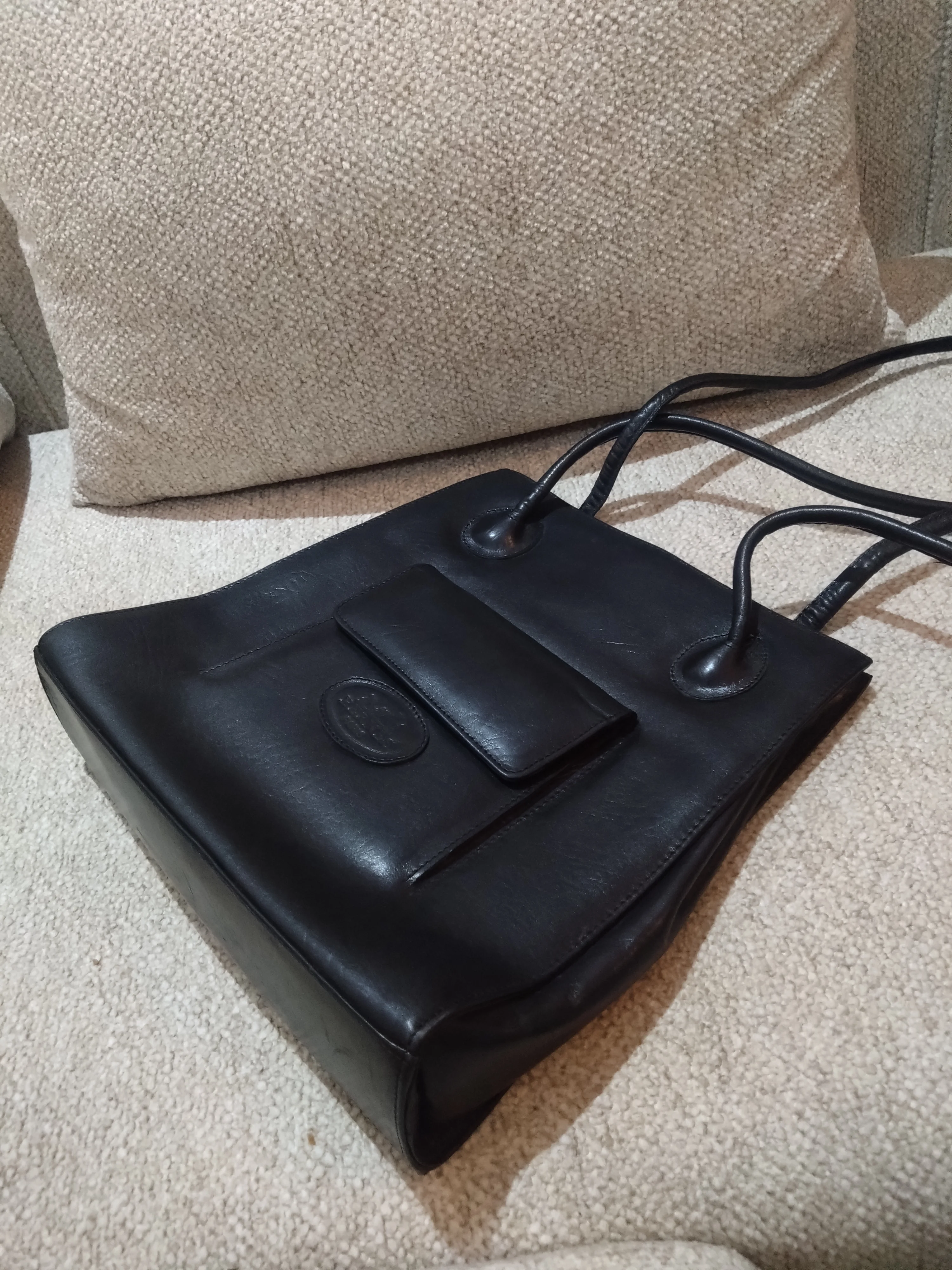 Hermes tot bag vintage cuir