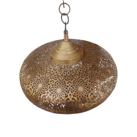 Handmade Moroccan Brass Ceiling Lamp*   Bring the magic of Morocco into your home with this authentic brass pendant light مصباح سقف نحاس مغربي صناعة يدوية