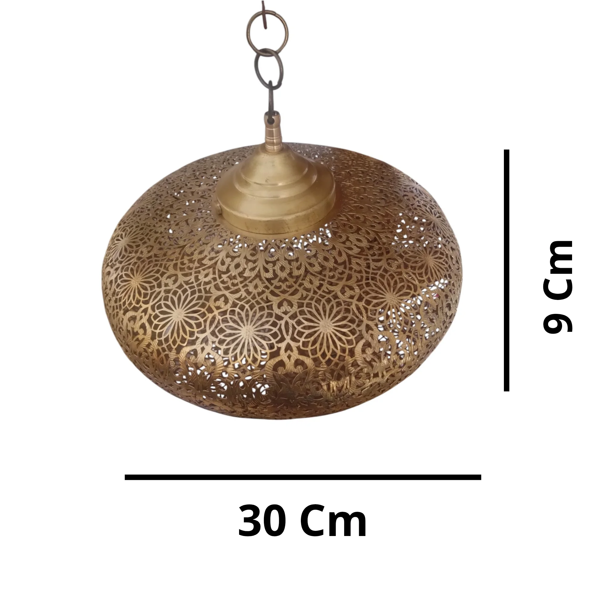 Handmade Moroccan Brass Ceiling Lamp*   Bring the magic of Morocco into your home with this authentic brass pendant light مصباح سقف نحاس مغربي صناعة يدوية