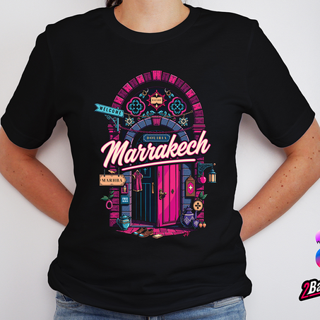 T-shirt Marrakech Welcome Bazaar | تيشيرت مراكش بزار مرحبا
