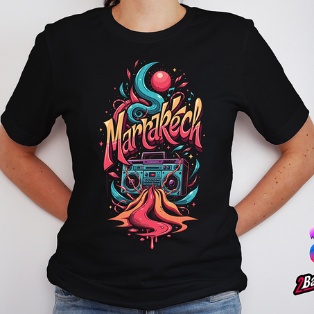 Creative T-shirt Marrakech Music | تيشيرت إبداعي موسيقى مراكش