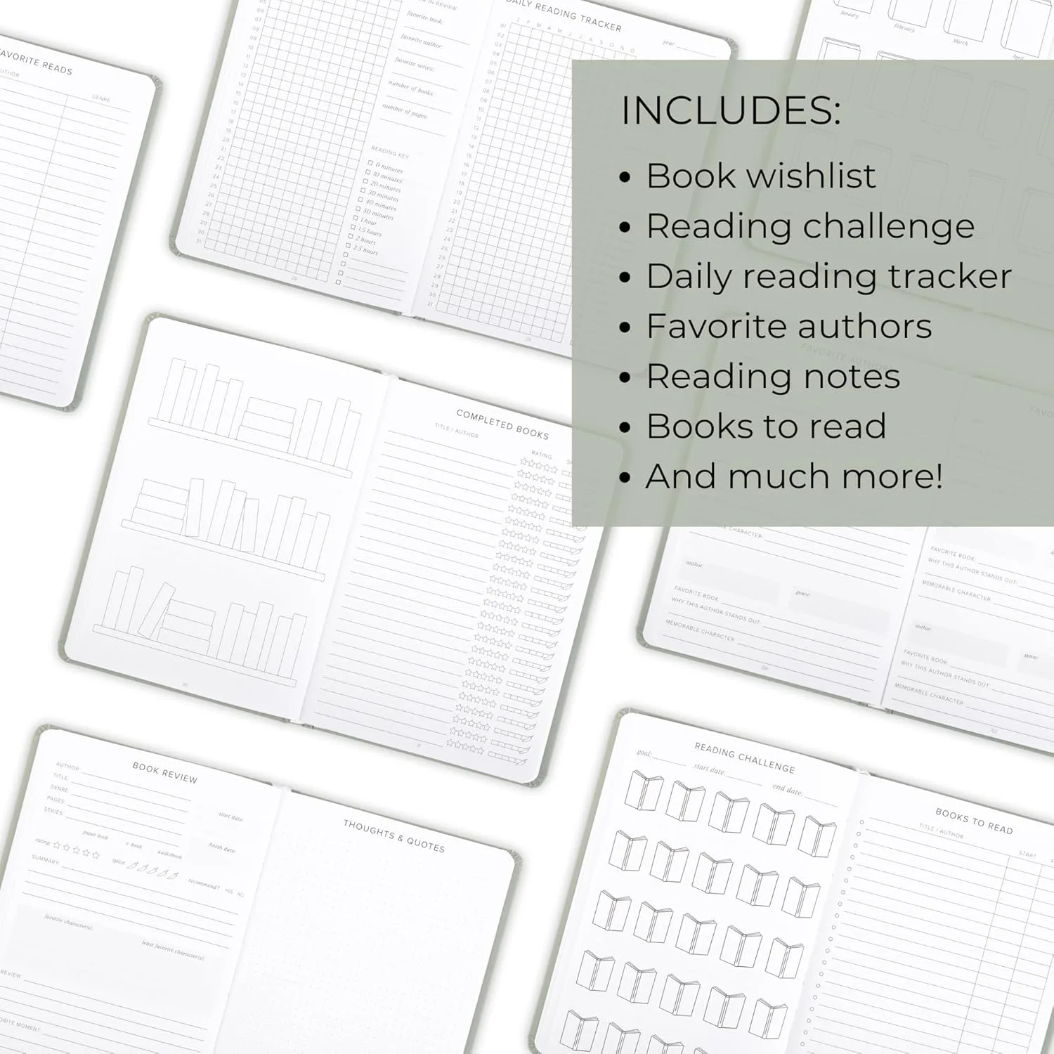 ZICOTO Reading Journal for Book Lovers