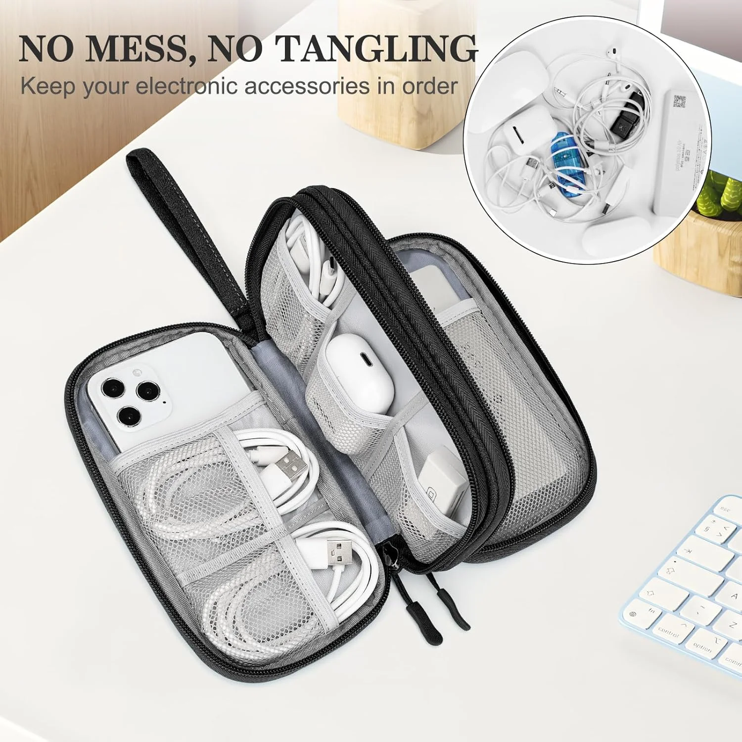 FYY Travel Cable Organizer Case