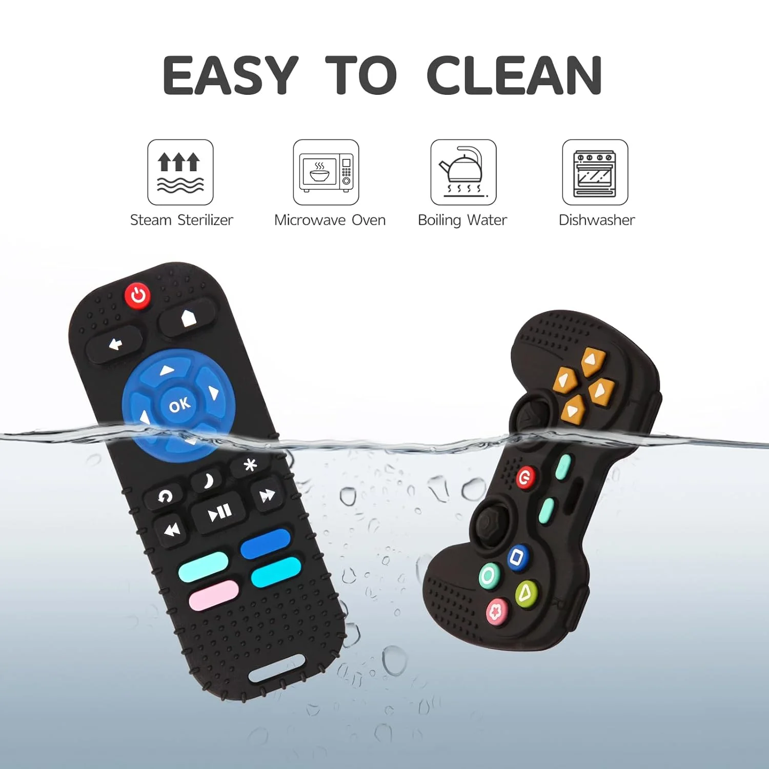 Hooku Silicone Baby Teether Set (2 Pack)