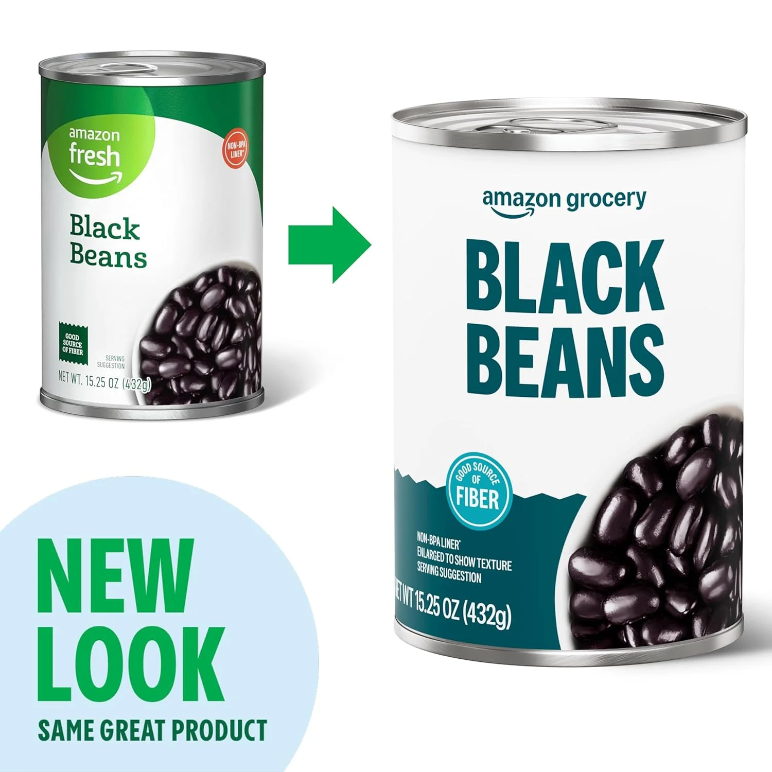 Amazon Grocery Black Beans (Canned)