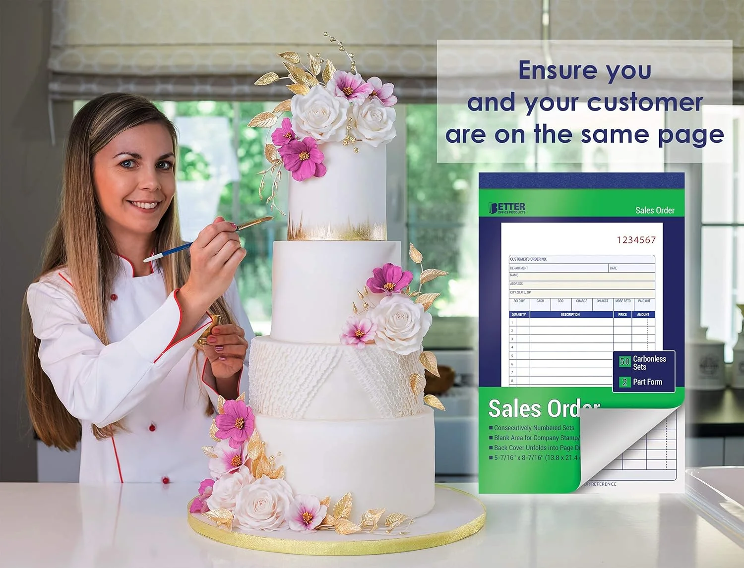 Sales Order Books (3 Pack, Carbonless)