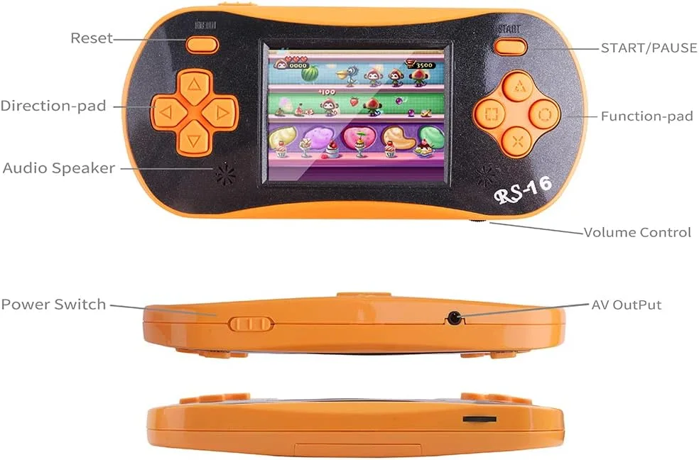 RS16 Retro Handheld Game Console (260 Games)
