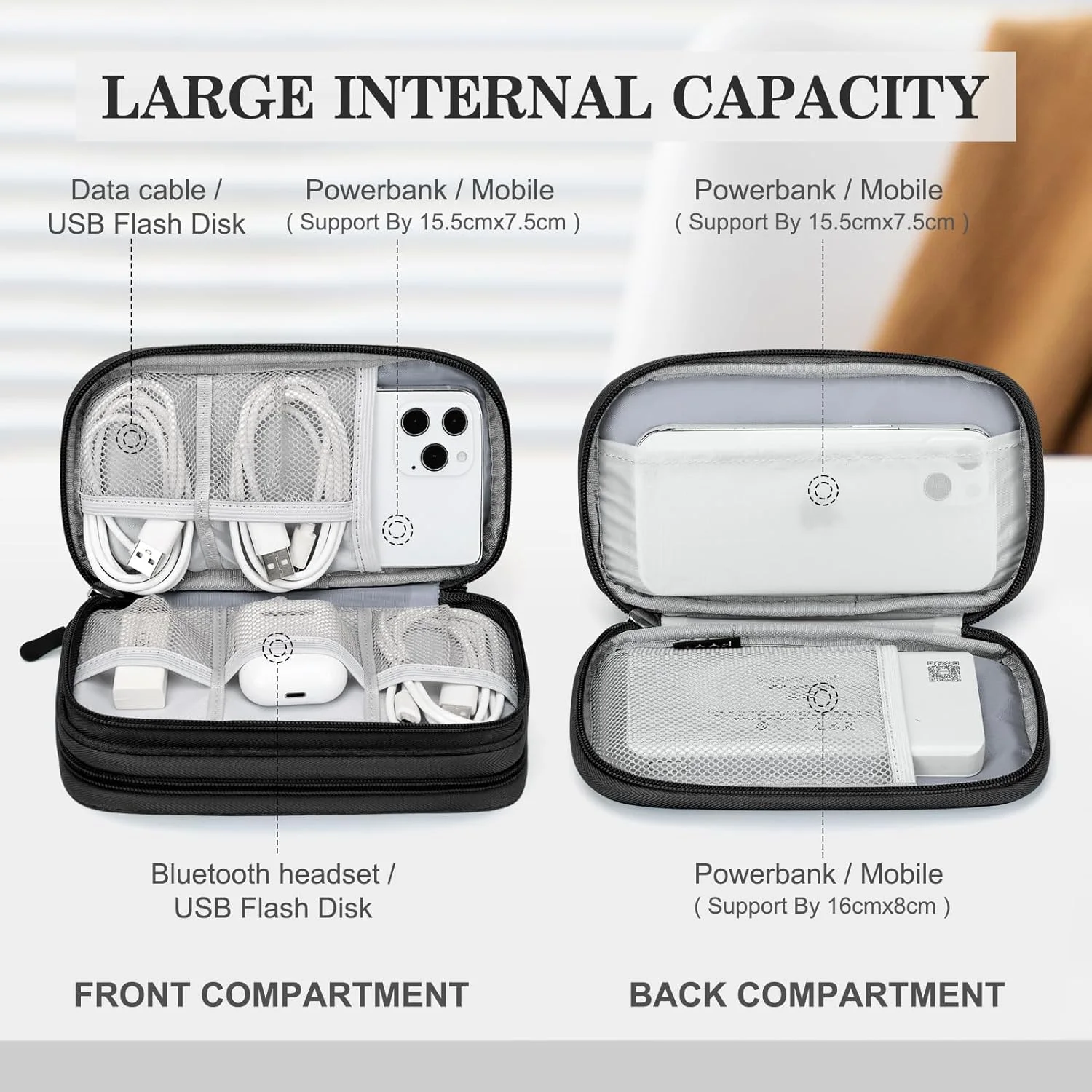 FYY Travel Cable Organizer Case