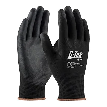 PIP Black Nylon Gloves (12 Pack, L)