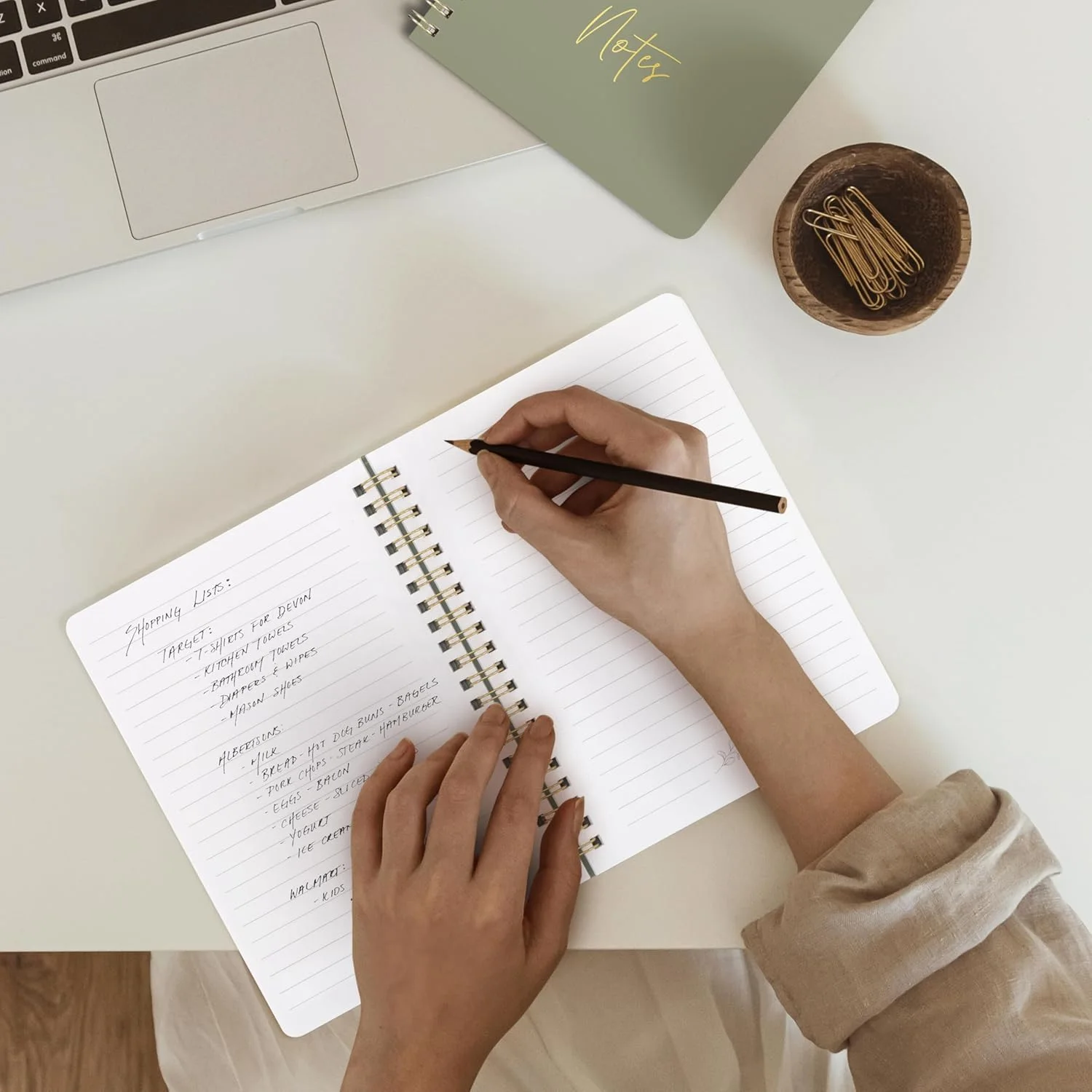 ZICOTO Spiral Notebook Set (3 Pack)