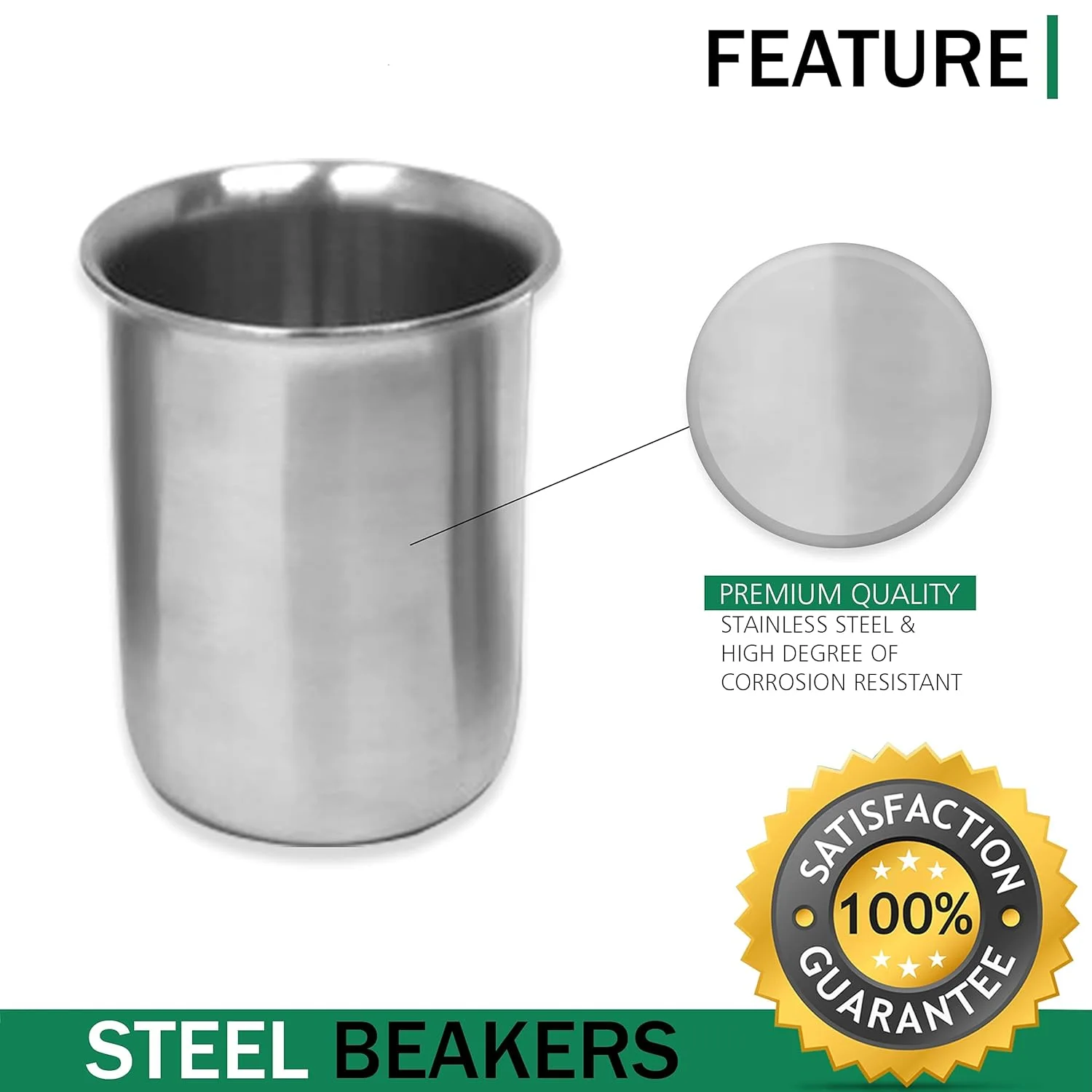 Stainless Steel Beaker 2000ml (Lab Equipment)