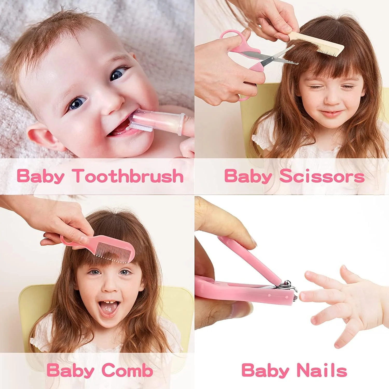 Baby Grooming Kit for Newborn (Pink)
