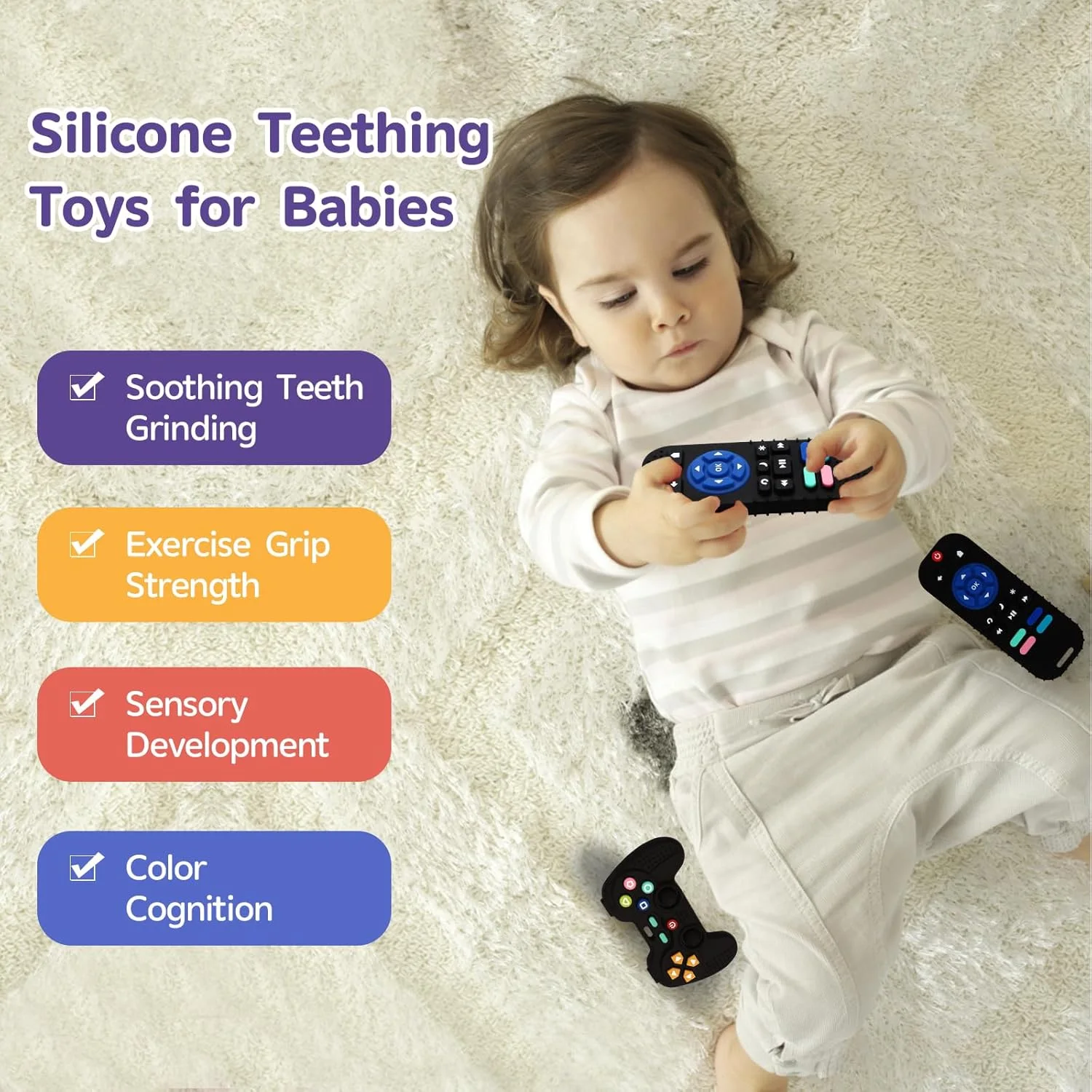 Hooku Silicone Baby Teether Set (2 Pack)