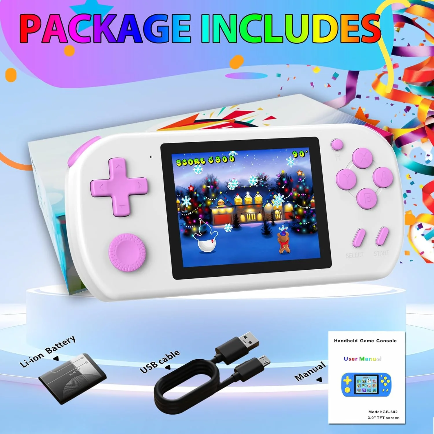 Kids Handheld Game Console (218 Games)