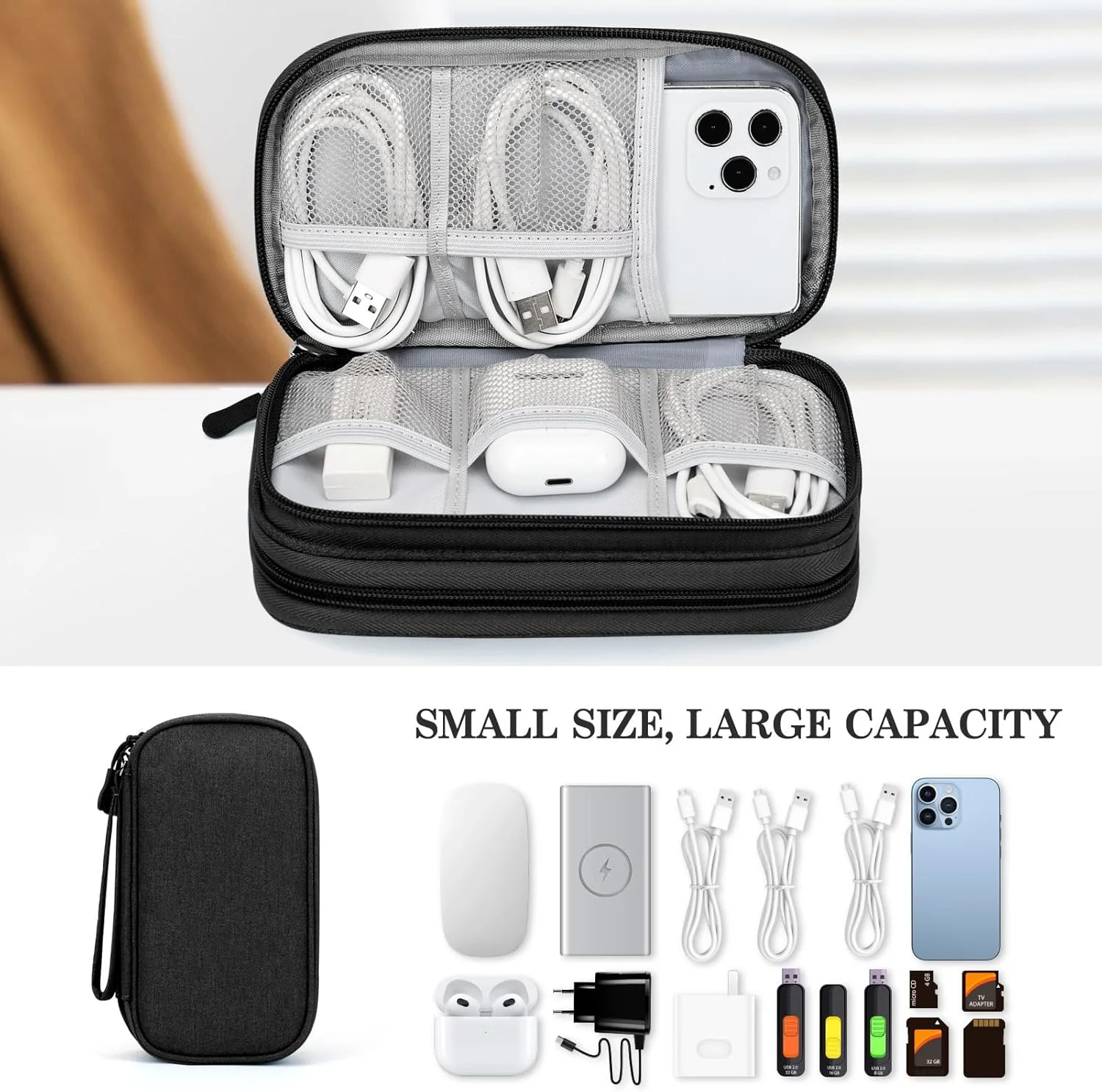 FYY Travel Cable Organizer Case