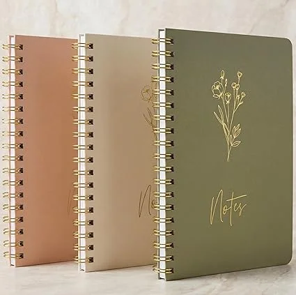 ZICOTO Spiral Notebook Set (3 Pack)