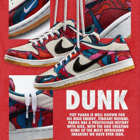 "Nike x Parra Dunk Low SB "Abstract Art