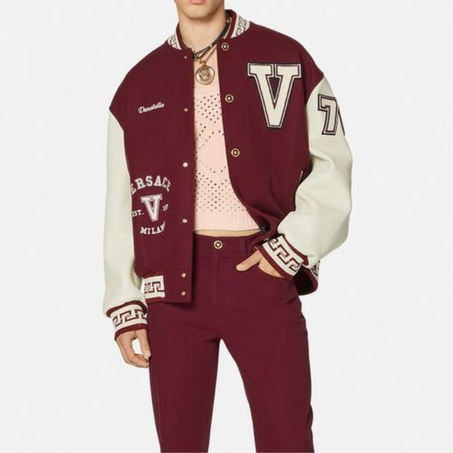 versace varsity bomber jacket