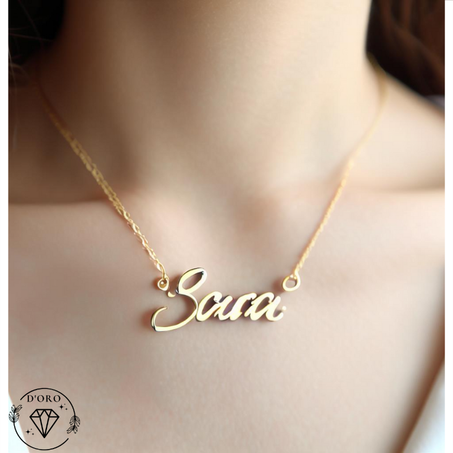 Collier Golen nom personnalisé (livraison gratuite)