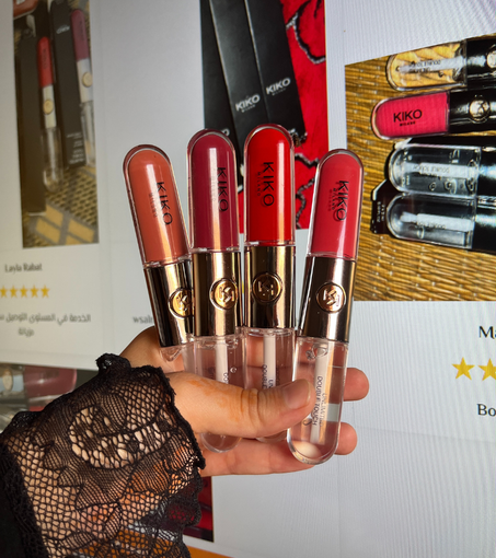 Pack 4 gloss kiko double + 1 gloss kiko 3d gratuit