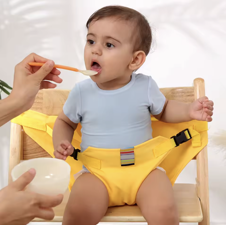 حزام أمان لتثبيت الأطفال على كرسي الطعام، مناسب للأطفال من 0 إلى 3 سنوات